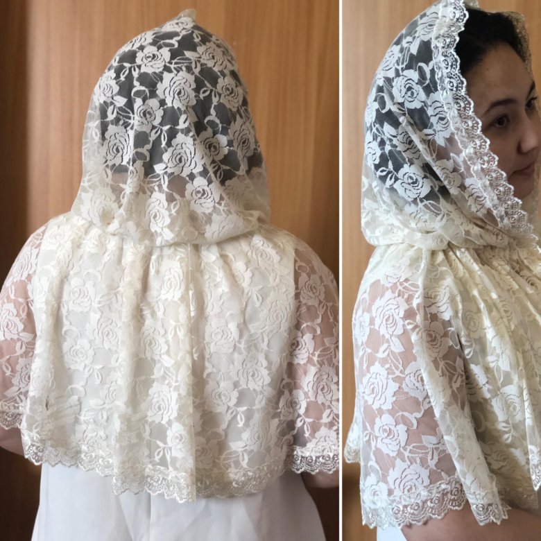 Как повязать платок на голову в церковь на крещение фото пошагово