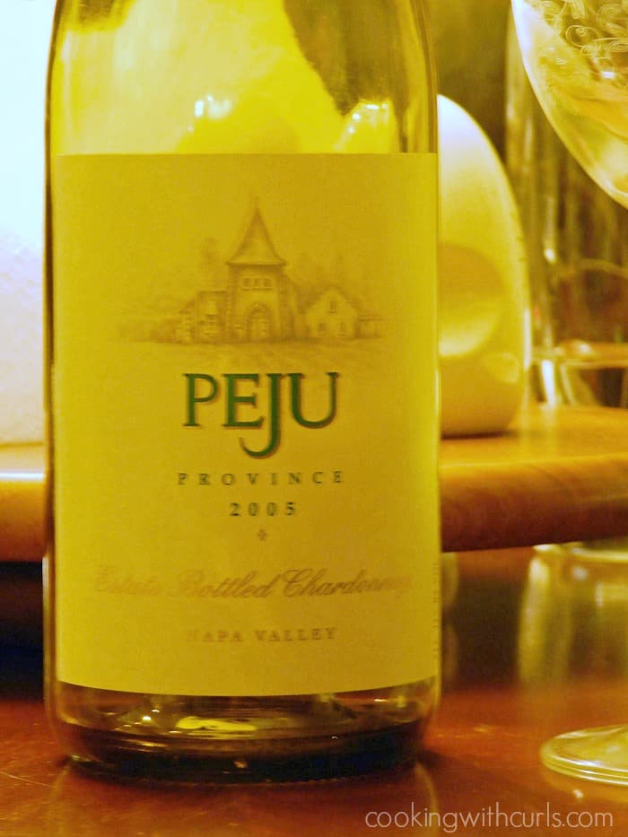 a bottle of Peju Chardonnay 2005 