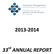 2013-2014. 33 rd ANNUAL REPORT