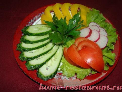 Как красиво нарезать овощи на тарелку фото пошагово в домашних условиях