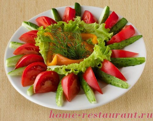 Как красиво нарезать овощи на тарелку фото пошагово в домашних условиях
