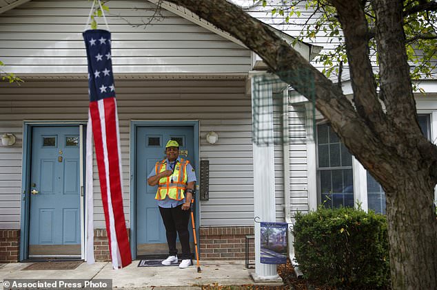 Jetter (pictured on July 23), like so many others, was furloughed at the start of the pandemic