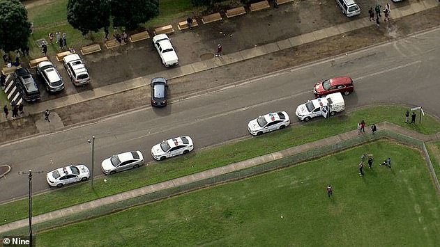 Three men suffered serious injuries after the alleged stabbing attack in North Parramatta in Sydney