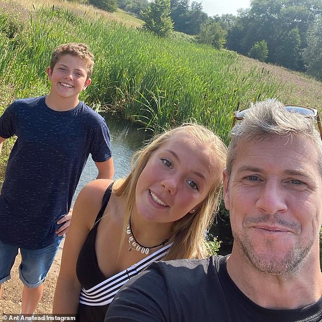 Family time: The 41-year-old Wheeler Dealers host returned to Instagram after a month-long hiatus with a happy post about being back with his kids Amelie and Archie last week