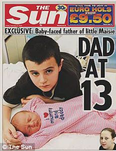 Sensation: Baby-faced Alfie Patten shocked the world when he hit the headlines as a dad at 13