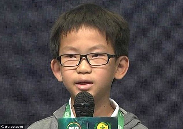 Wang Zhengyang (pictured) is an adolescent who