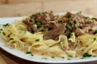 Бефстроганов с грибами