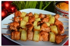 Куриный шашлык с ананасом
