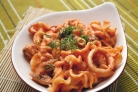 Макароны с морепродуктами
