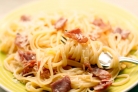 Макароны с ветчиной и сыром
