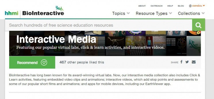interactive science websites hhmi