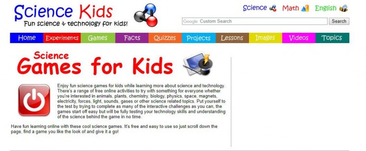 interactive science websites sciencekids