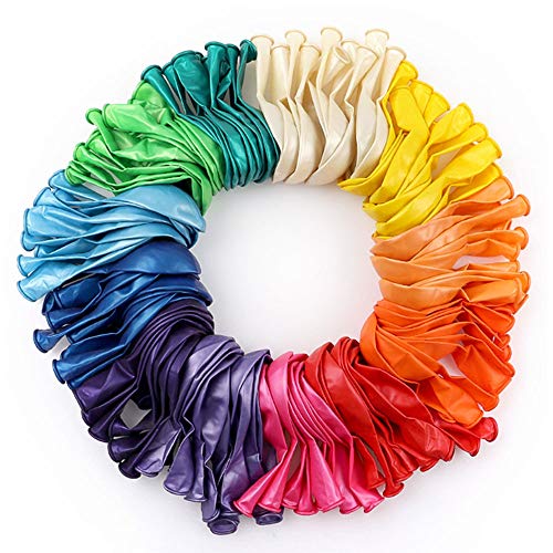 RUBFAC 120 Assorted Color Balloons 12 Inches 12 Kinds of...