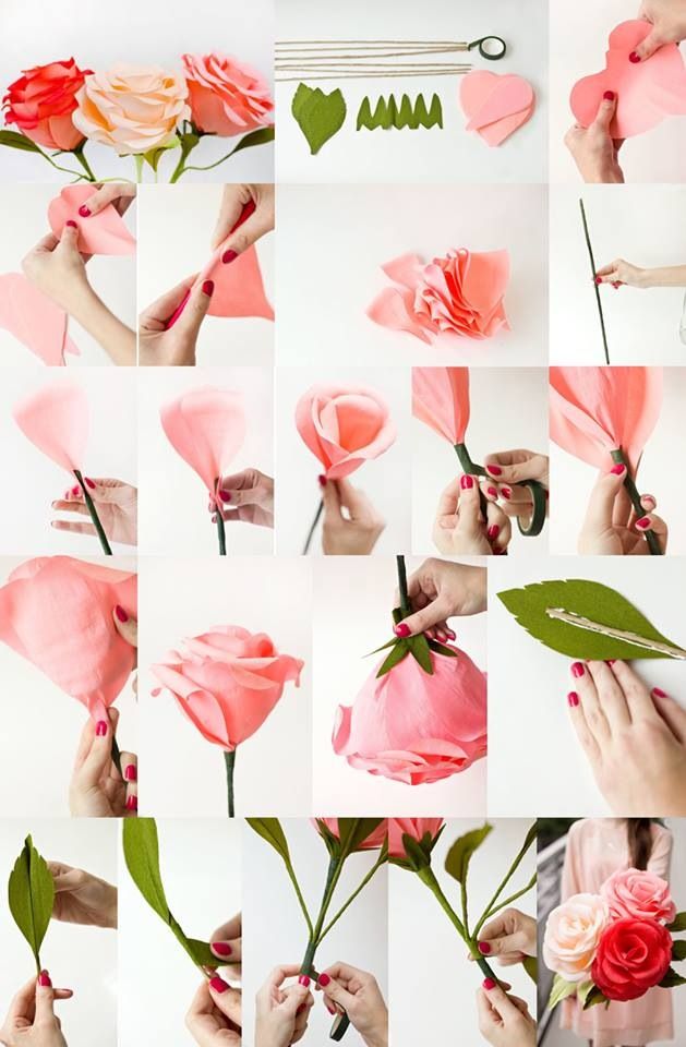 Как оформить цветы в бумагу пошаговое фото для начинающих