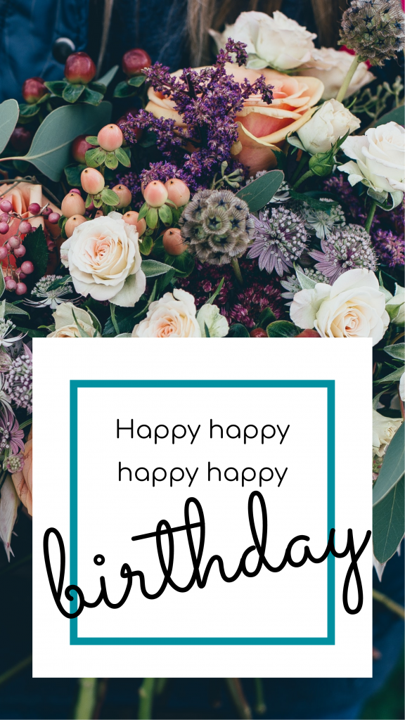 Happy happy happy happy birthday Instagram Story Template