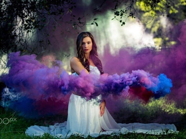 Красивые фото с цветным дымом