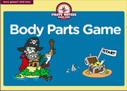 Body Parts ESL Interactive Pirate Board Game
