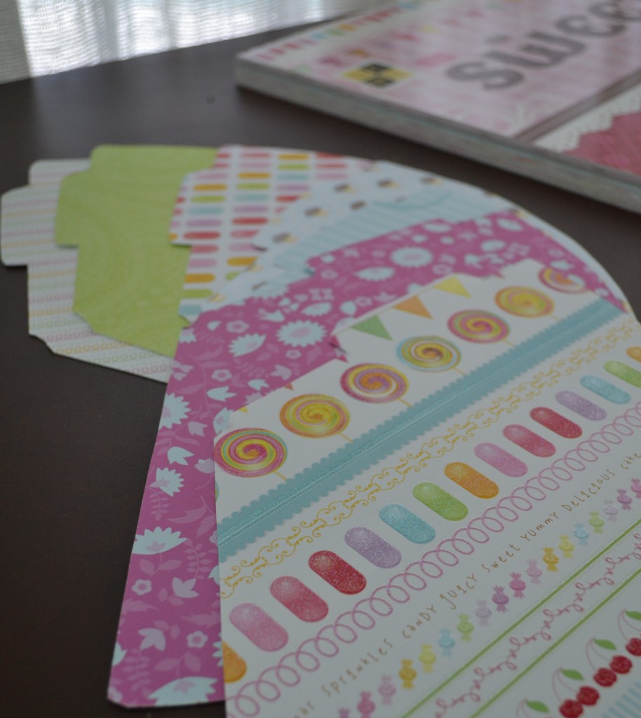 With DIY party hats the patterns and colors are endless. Use any scrapbook paper you have!