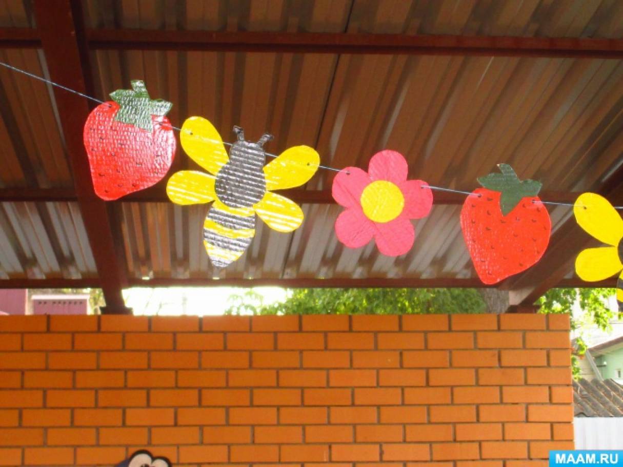 Как можно украсить беседку в детском саду своими руками летом фото