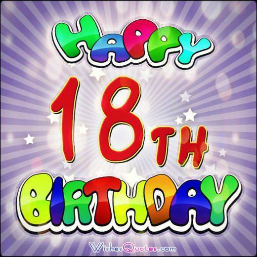 Happy 18th Birthday Card