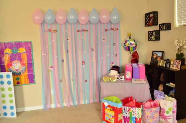 Оформление зала на 1 годик девочке